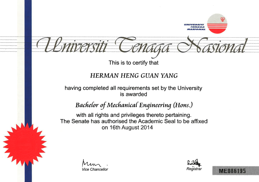 Degree Cert